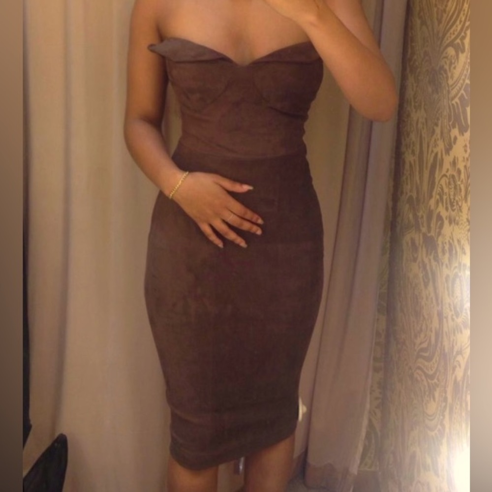 HOUSE OF CB suedette Pia dress